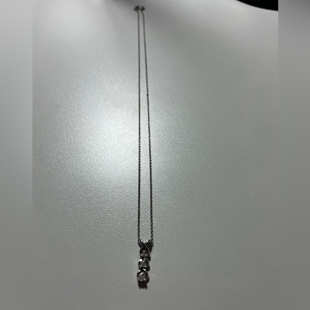 Sterling Silver 925 Dolphin Necklace Diamond